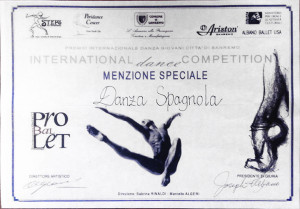 Menzione Speciale - Danza Spagnola